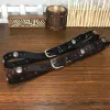 Punk Rock Heavy Metal Rvet Studded Leather Belt sold by FloralTrip