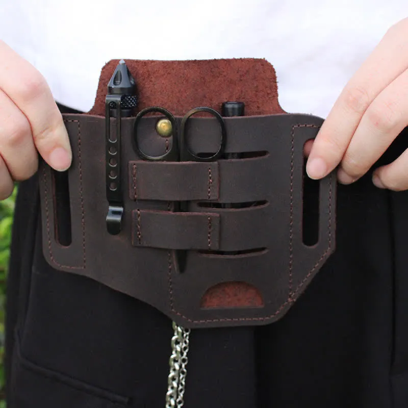 Practical 3 In 1 Tools Waist Holster Leather Belt Bag sold by FloralTrip