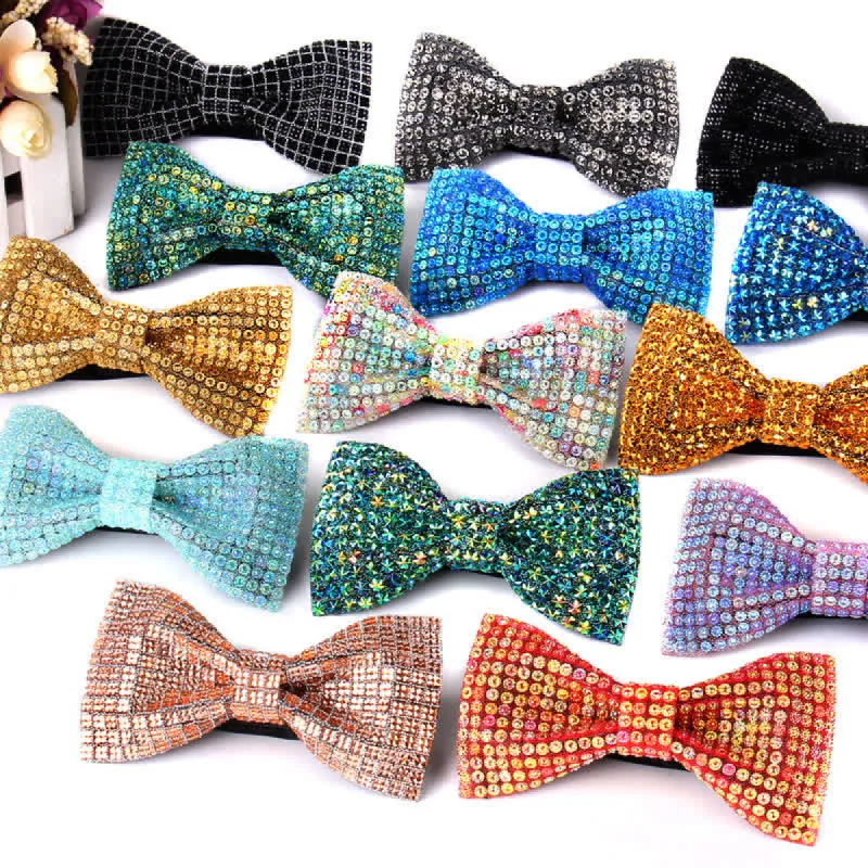 Men's Luxurious Sparkling Rhinestone Party Bow Tie sold by FloralTrip