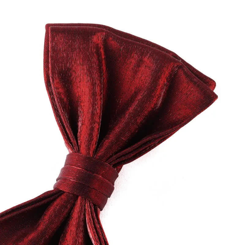 Men's Casual Candy Solid Color Double Layer Bow Tie sold by FloralTrip product image thumbnail 5
