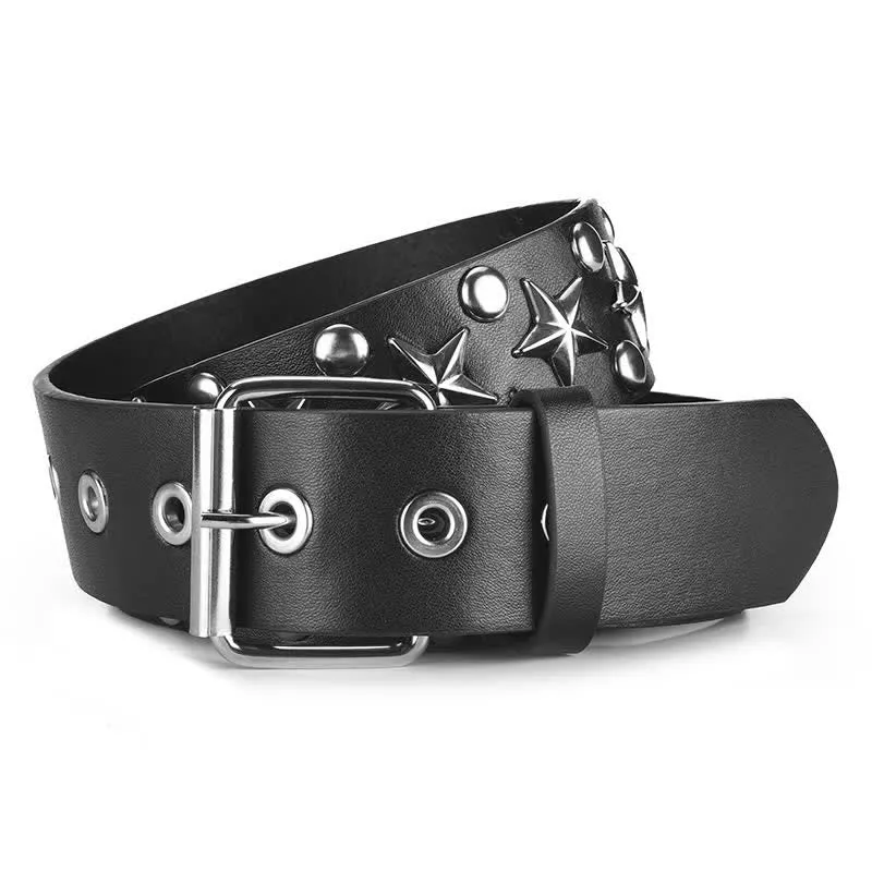 Punk Studded Rock Star Rivet Leather Belt sold by FloralTrip product image thumbnail 4