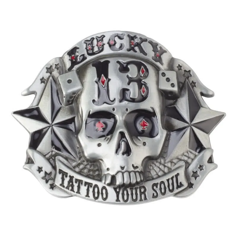 Men's DIY Enamel Skull Death Head Buckle Leather Belt sold by FloralTrip product image thumbnail 3