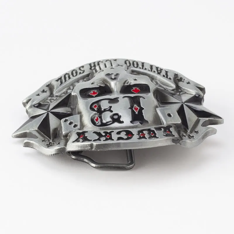 Men's DIY Enamel Skull Death Head Buckle Leather Belt sold by FloralTrip product image thumbnail 4