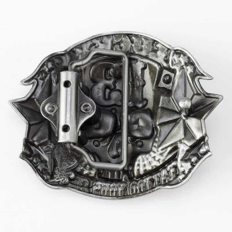 Men's DIY Enamel Skull Death Head Buckle Leather Belt sold by FloralTrip product image thumbnail 2