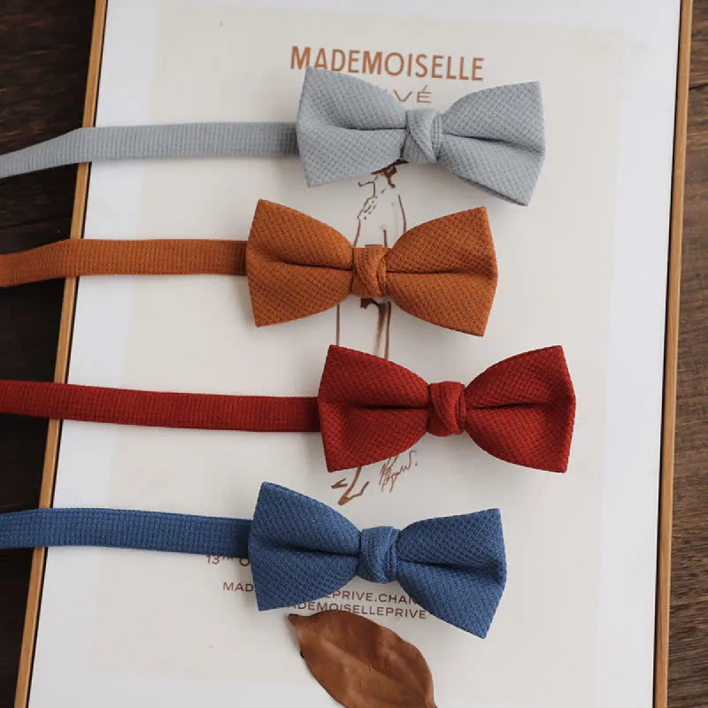 Men's Morandi Theme Solid Color Bow Tie sold by FloralTrip