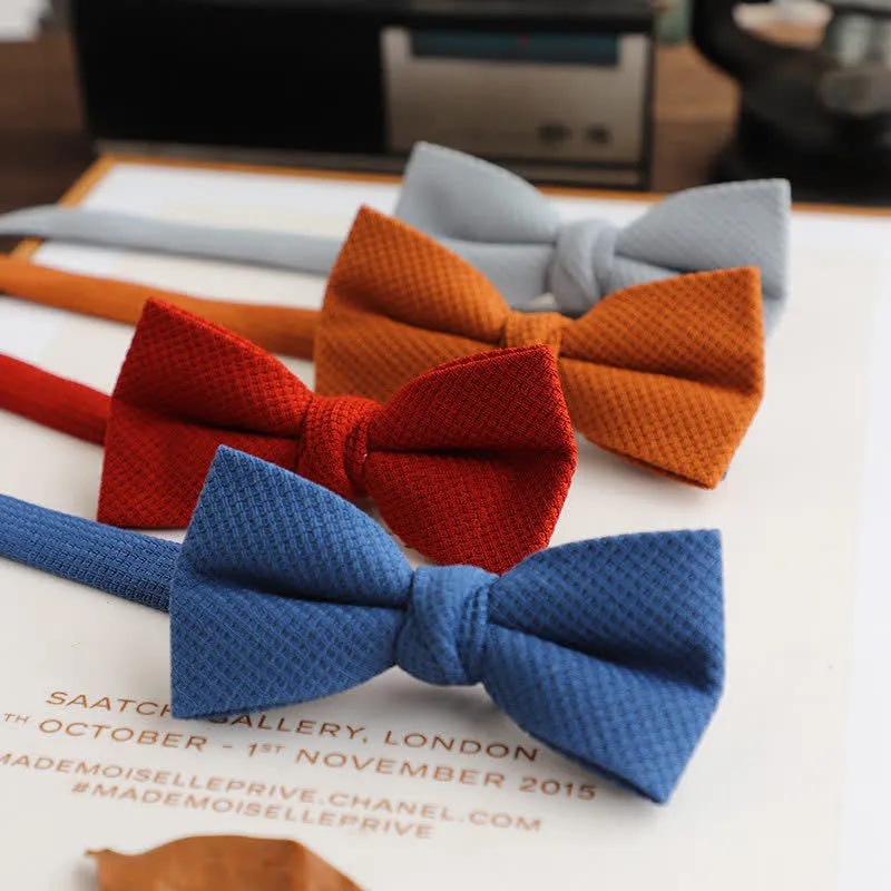 Men's Morandi Theme Solid Color Bow Tie sold by FloralTrip product image thumbnail 2