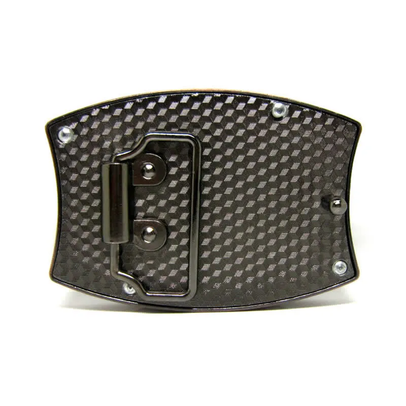 Men's DIY Red Bronze Dragon Hidden Folding Knife Leather Belt sold by FloralTrip product image thumbnail 3