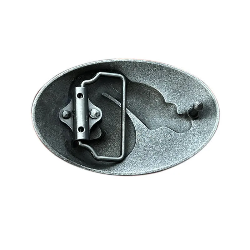 Men's DIY Large Fire Dragon Buckle Leather Belt sold by FloralTrip product image thumbnail 2