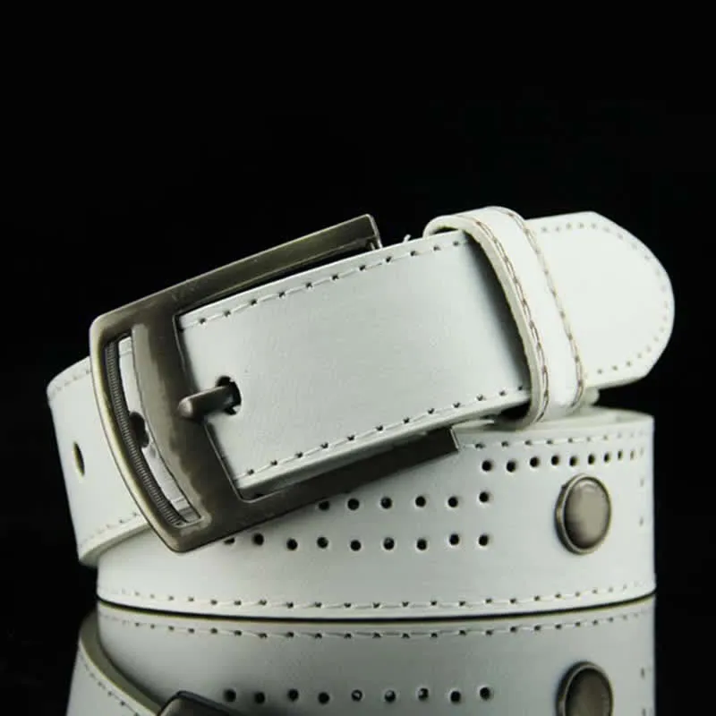 Men's Casual Punk Rivet Antique Hollow Leather Belt sold by FloralTrip product image thumbnail 5
