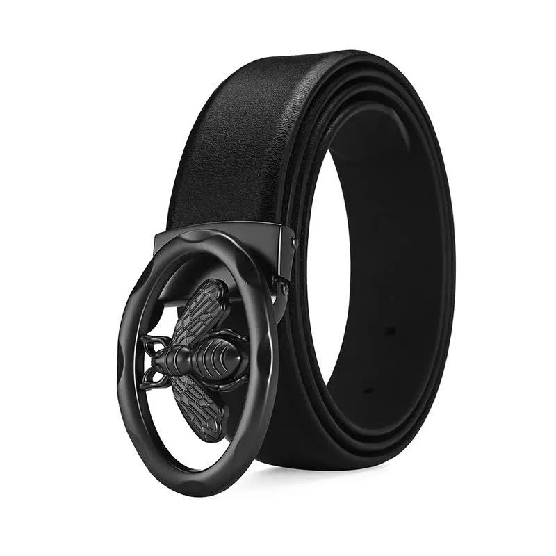 Men's Business Little Bee Hollow Buckle Leather Belt sold by FloralTrip product image thumbnail 3