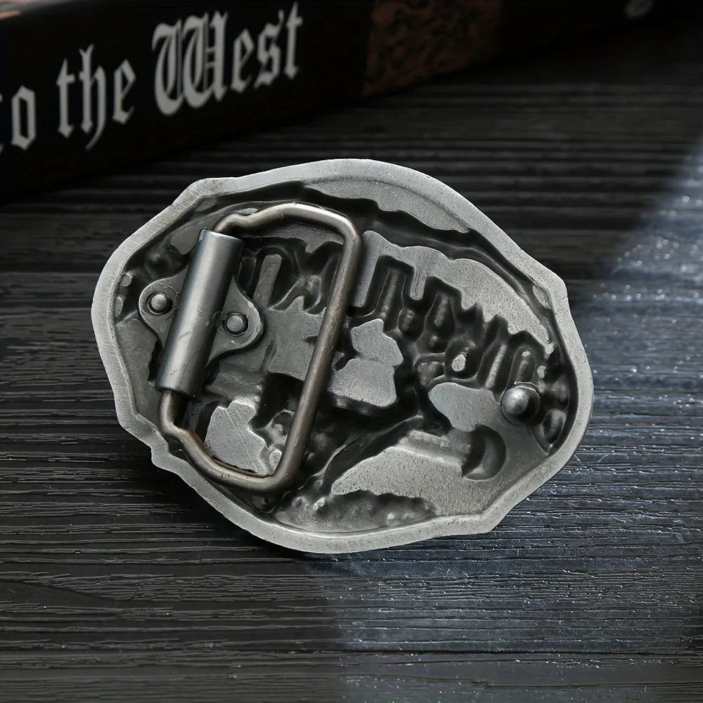 Men's DIY Bowhunting Deer Enamel Buckle Leather Belt sold by FloralTrip product image thumbnail 2