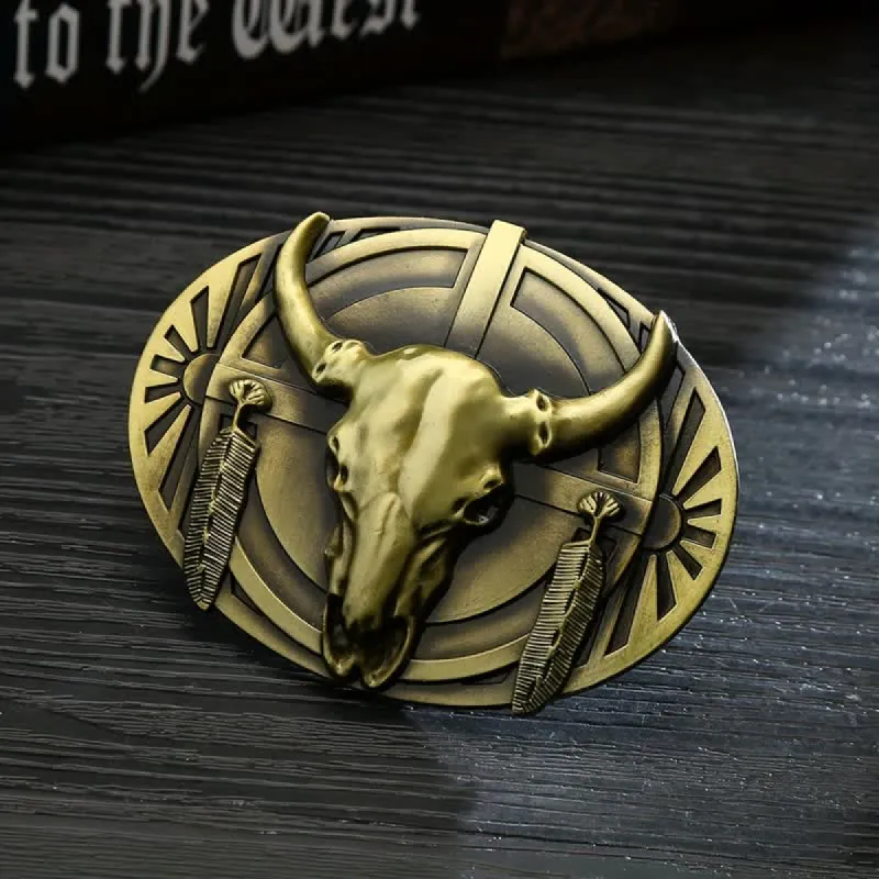 Men's DIY Buckle Leather Belt sold by FloralTrip