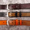Men's Embossed Eagle Flag Pattern Leather Belt sold by FloralTrip