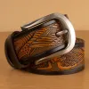 Men's Embossed Eagle Flag Pattern Leather Belt sold by FloralTrip