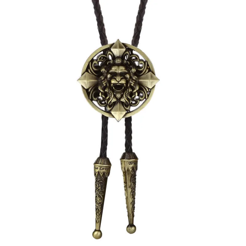 Novelty Animal Shape Howling Lion Bolo Tie sold by FloralTrip