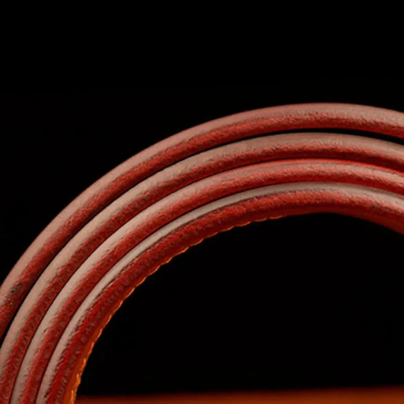 Men's Flame Dragon Round Automatic Buckle Leather Belt sold by FloralTrip product image thumbnail 4