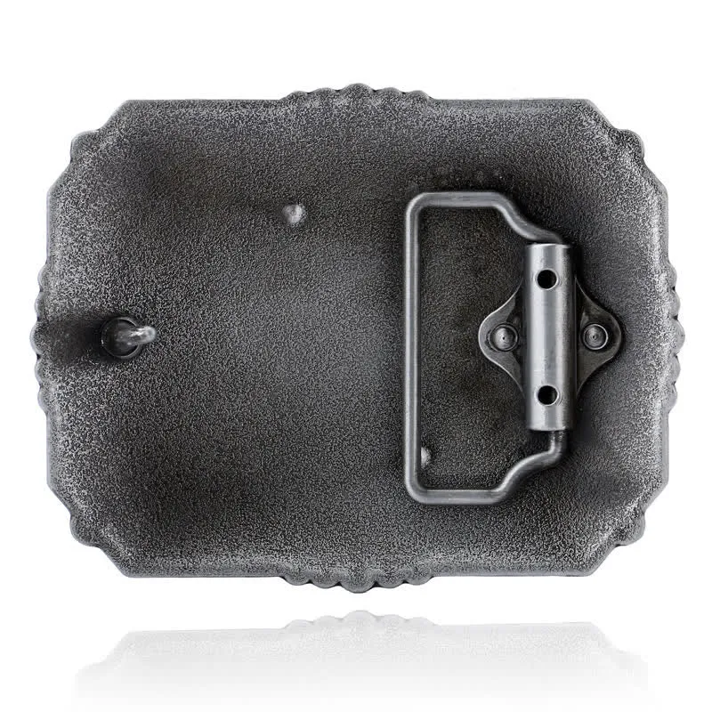 Men's DIY Horse Cross Kneeling Prayer Buckle Leather Belt sold by FloralTrip product image thumbnail 2