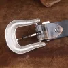 Unisex Vintage Small Rose Embossing Leather Belt sold by FloralTrip