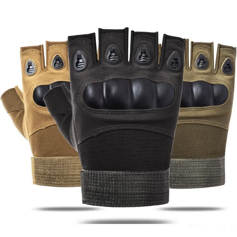 Non-Slip Half Finger Hands Protector Tactical Gloves sold by FloralTrip product image thumbnail 2