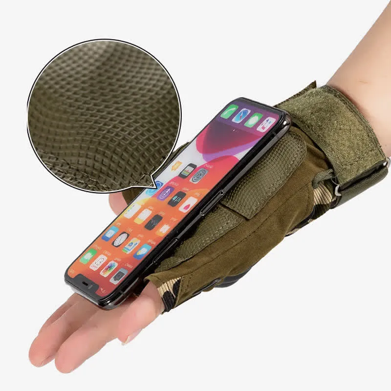 Non-Slip Half Finger Hands Protector Tactical Gloves sold by FloralTrip product image thumbnail 4