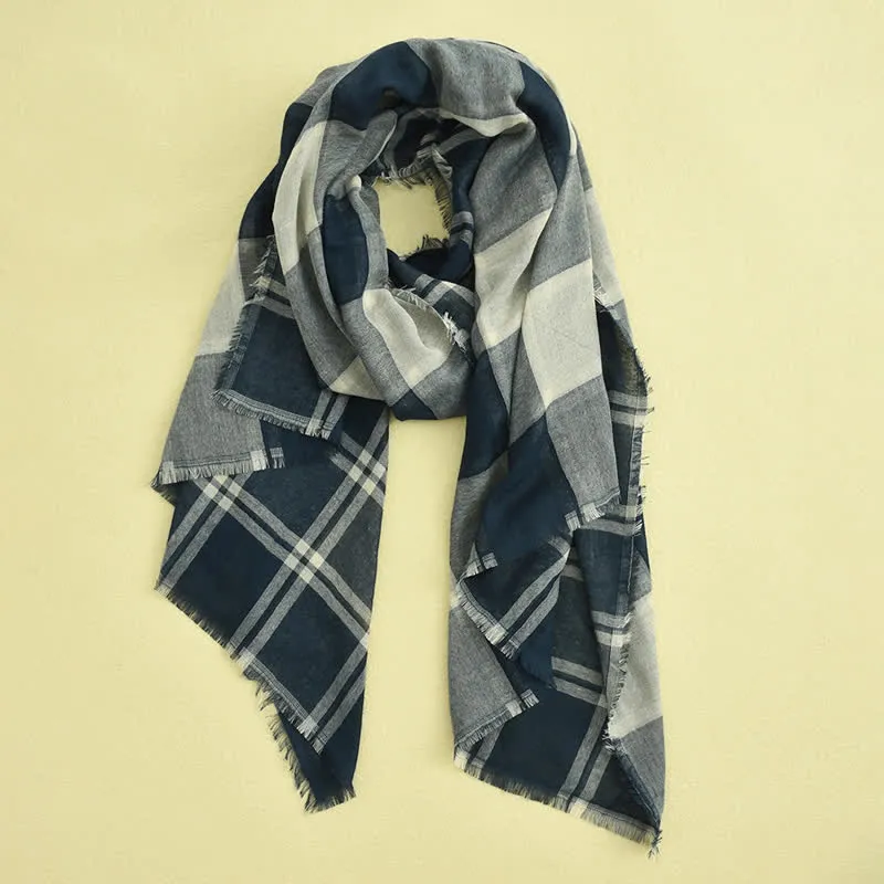 Men's Causal British Style Plaid Scarf sold by FloralTrip product image thumbnail 2