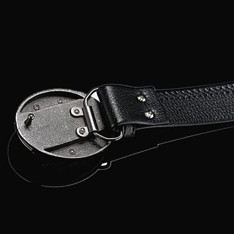 Men's Dragon Head Leather Belt With Folding Knife sold by FloralTrip product image thumbnail 4