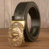 Men's Wild Goat Alligator Pattern Leather Belt sold by FloralTrip