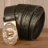 Men's Wild Goat Alligator Pattern Leather Belt sold by FloralTrip