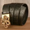 Men's Curled Cobra Alligator Pattern Leather Belt sold by FloralTrip