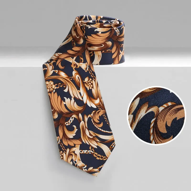 Men's Luxury Art Leaves Floral Necktie sold by FloralTrip