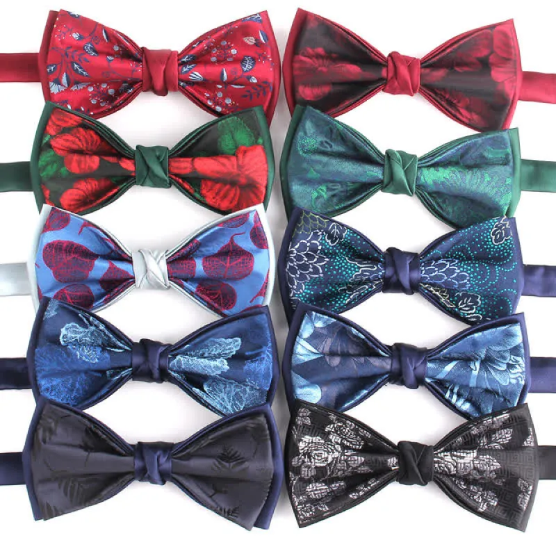 Men's Elegant Floral Botanical Bow Tie sold by FloralTrip