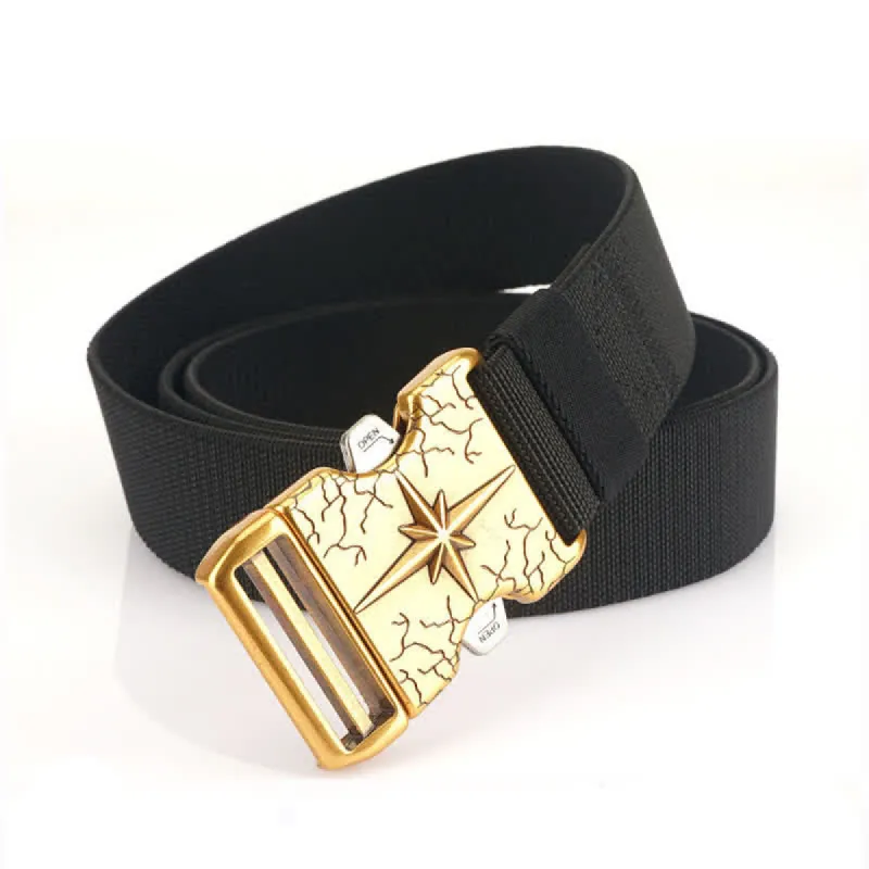 Men's Tactical Quick Release Elastic Canvas Belt sold by FloralTrip