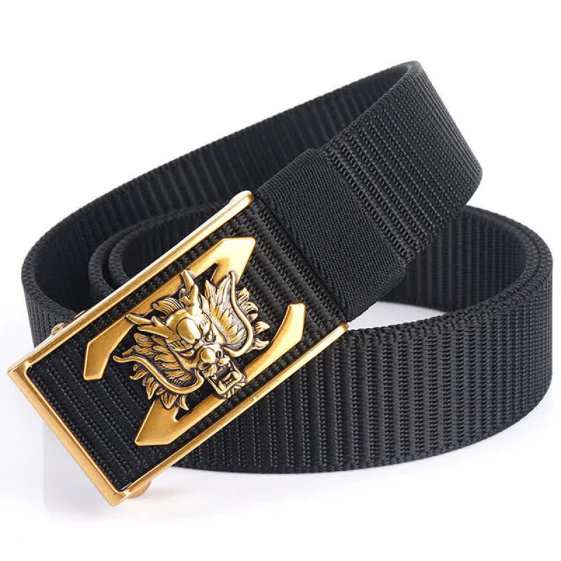 Men's Z Letter Mighty Dragon Nylon Belt sold by FloralTrip