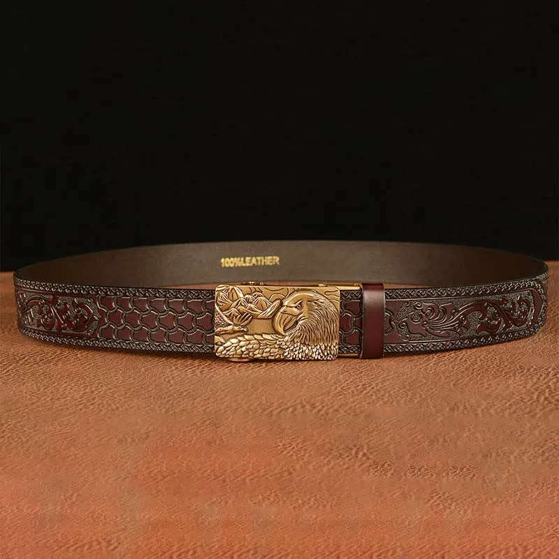 Men's Landscape Animal Eagle Leather Belt sold by FloralTrip product image thumbnail 5