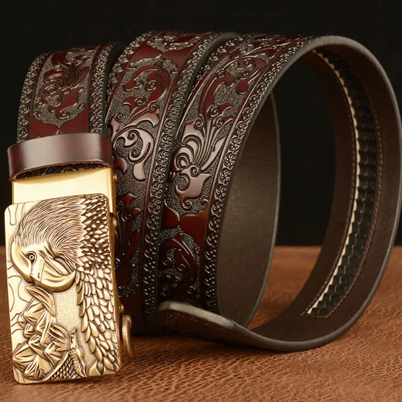 Men's Landscape Animal Eagle Leather Belt sold by FloralTrip product image thumbnail 2