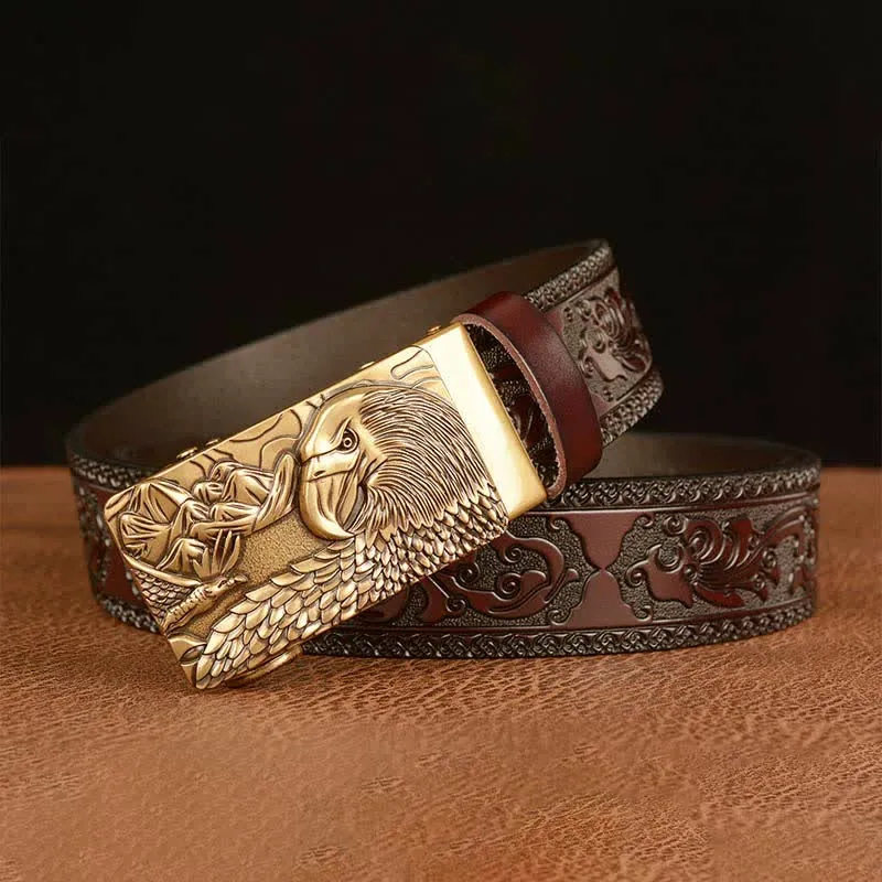 Men's Landscape Animal Eagle Leather Belt sold by FloralTrip product image thumbnail 3