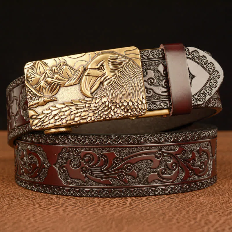 Men's Landscape Animal Eagle Leather Belt sold by FloralTrip