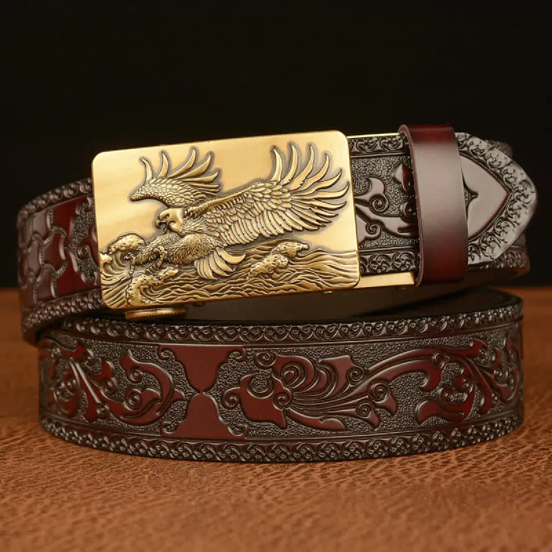 Men's Eagle Expanded Its Wings Leather Belt sold by FloralTrip
