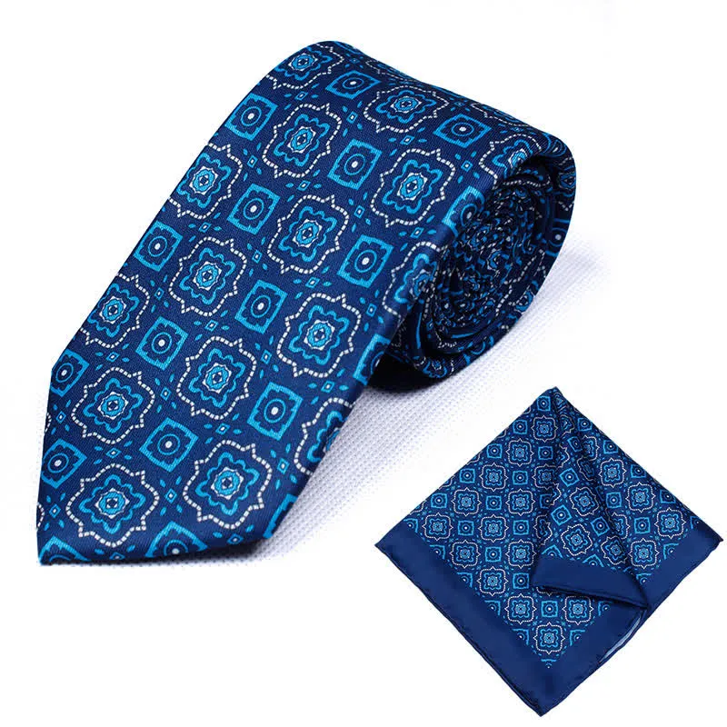 2Pcs Men's Timeless Medallion Prints Necktie Set sold by FloralTrip product image thumbnail 3