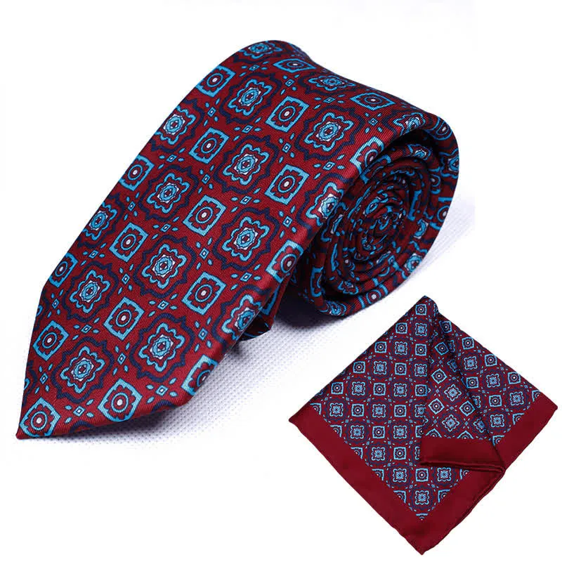 2Pcs Men's Timeless Medallion Prints Necktie Set sold by FloralTrip product image thumbnail 4