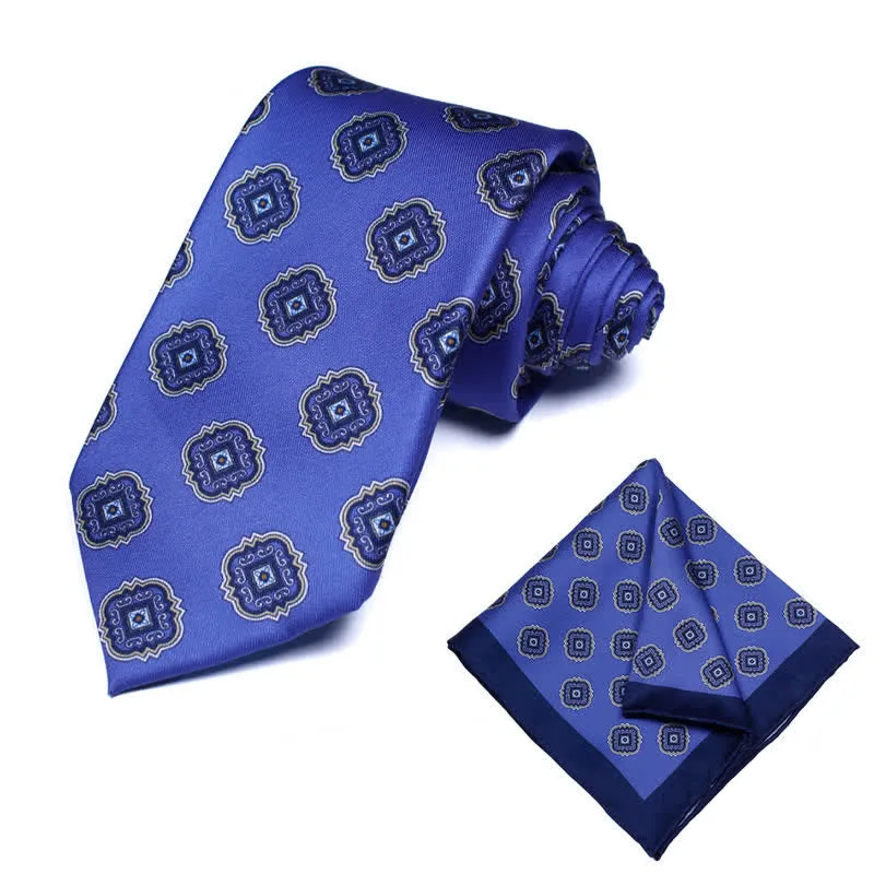 2Pcs Men's Medallion Motif Necktie Set sold by FloralTrip product image thumbnail 2