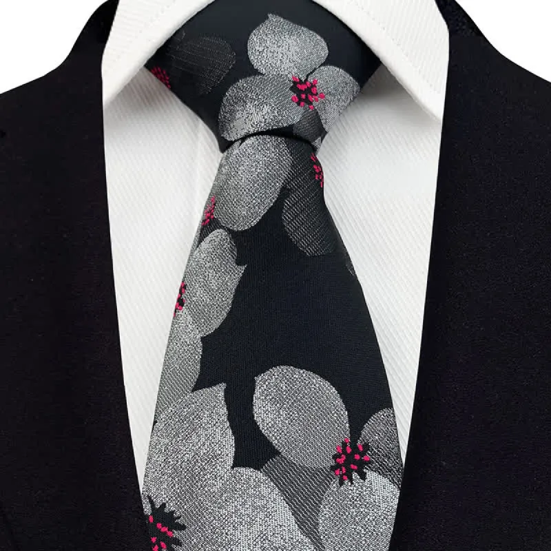 Men's Elegant Large Blossom Floral Necktie sold by FloralTrip