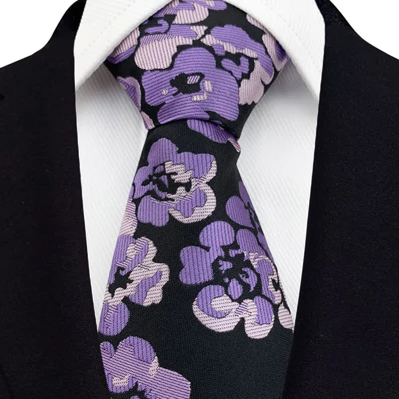 Men's Luxury Modern Floral Necktie sold by FloralTrip