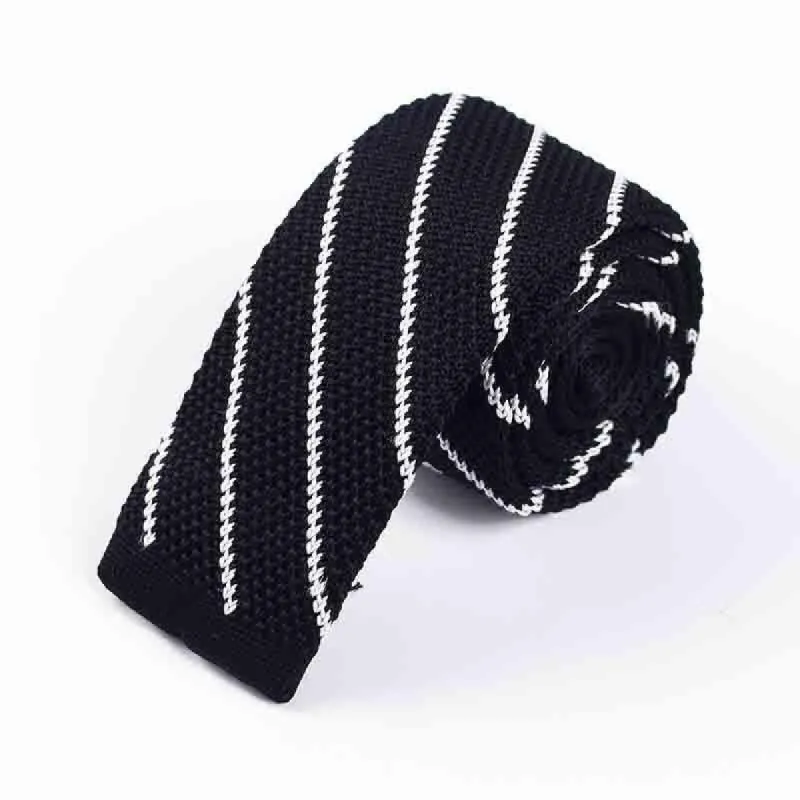 Men's Diagonal Striped Knitted Necktie sold by FloralTrip
