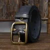 Men's Chic Distressed Cracked Leather Belt sold by FloralTrip