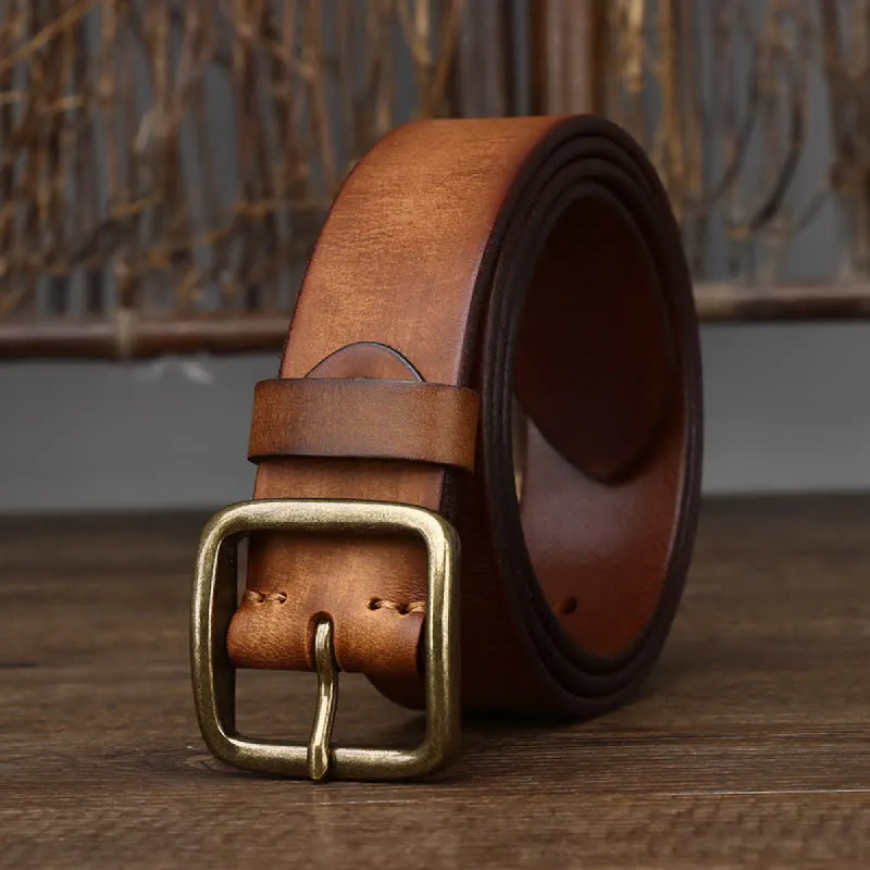 Men's Casual Jacket Soft Cowskin Leather Belt sold by FloralTrip