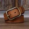 Men's Vintage Thicken Pure Cowhide Leather Belt sold by FloralTrip