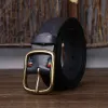 Men's Vintage Thicken Pure Cowhide Leather Belt sold by FloralTrip