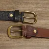 Men's Embossed Bison Skin Pattern Leather Belt sold by FloralTrip