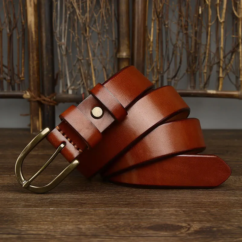 Men's Casual Smooth Glossy Leather Belt sold by FloralTrip product image thumbnail 4